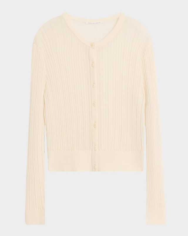 Pointelle Knit Petite Cardigan